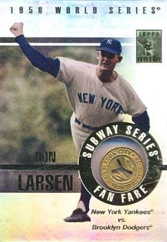 2003 Topps Tribute World Series - Subway Fan Fare Tokens #SSF-DL Don Larsen Front