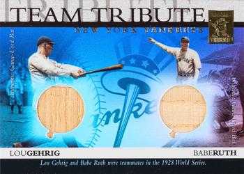 2003 Topps Tribute World Series - Team Tribute Relics #TTR-GB Lou Gehrig / Babe Ruth Front