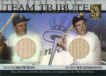 2003 Topps Tribute World Series - Team Tribute Relics #TTR-SR Moose Skowron / Bobby Richardson Front