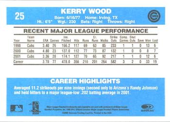 2002 Donruss Originals #25 Kerry Wood Back