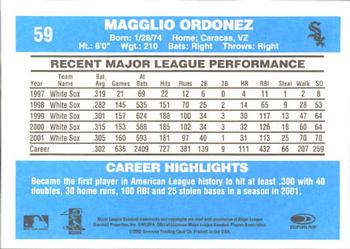 2002 Donruss Originals #59 Magglio Ordonez Back