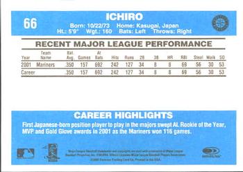 2002 Donruss Originals #66 Ichiro Back