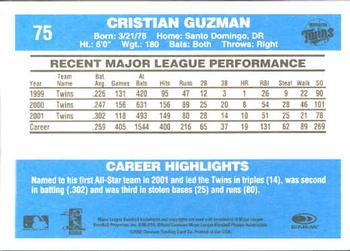 2002 Donruss Originals #75 Cristian Guzman Back