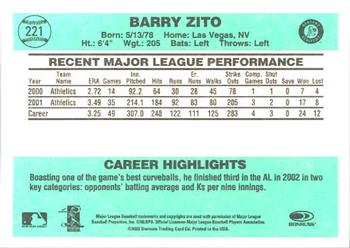 2002 Donruss Originals #221 Barry Zito Back