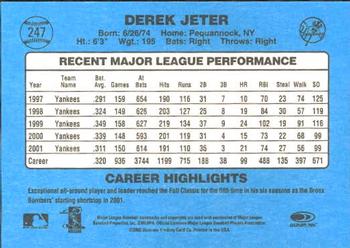 2002 Donruss Originals #247 Derek Jeter Back