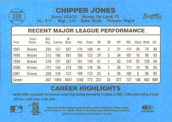 2002 Donruss Originals #288 Chipper Jones Back
