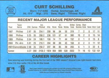2002 Donruss Originals #302 Curt Schilling Back