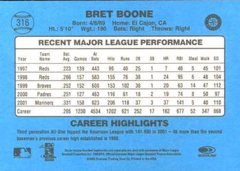 2002 Donruss Originals #316 Bret Boone Back