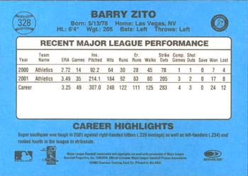 2002 Donruss Originals #328 Barry Zito Back