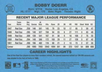 2002 Donruss Originals #333 Bobby Doerr Back