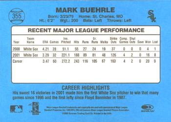 2002 Donruss Originals #355 Mark Buehrle Back