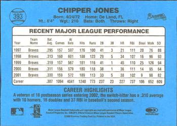 2002 Donruss Originals #393 Chipper Jones Back