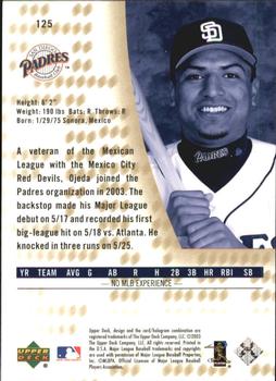 2003 UD Authentics - Rookie Hype Gold #125 Miguel Ojeda Back