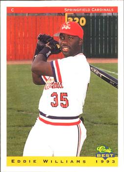 1993 Classic Best Springfield Cardinals #1 Eddie Williams Front