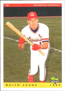 1993 Classic Best Springfield Cardinals #13 Keith Johns Front