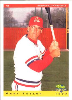 1993 Classic Best Springfield Cardinals #27 Gary Taylor Front