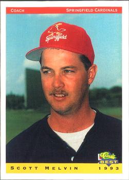 1993 Classic Best Springfield Cardinals #29 Scott Melvin Front