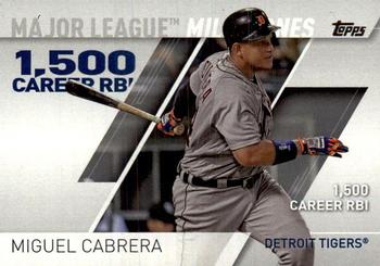 2017 Topps - Major League Milestones #MLM-1 Miguel Cabrera Front