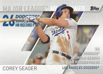 2017 Topps - Major League Milestones #MLM-6 Corey Seager Front