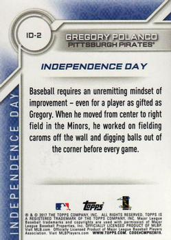2017 Topps - Independence Day #ID-2 Gregory Polanco Back