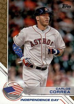 2017 Topps - Independence Day #ID-15 Carlos Correa Front