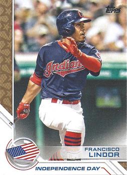 2017 Topps - Independence Day #ID-27 Francisco Lindor Front