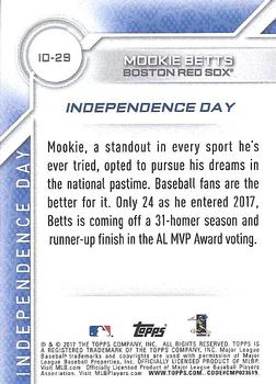 2017 Topps - Independence Day #ID-29 Mookie Betts Back