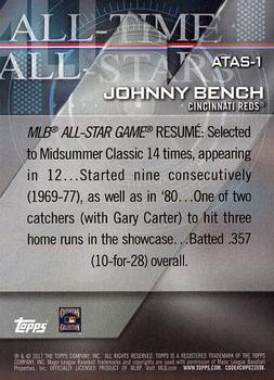 2017 Topps - All-Time All-Stars #ATAS-1 Johnny Bench Back