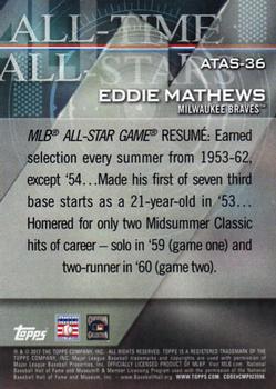 2017 Topps - All-Time All-Stars #ATAS-36 Eddie Mathews Back