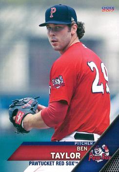 2017 Choice Pawtucket Red Sox #27 Ben Taylor Front