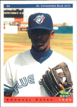 1993 Classic Best St. Catharines Blue Jays #9 Emanuel Hayes Front