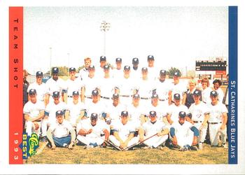 1993 Classic Best St. Catharines Blue Jays #30 Team Shot Front