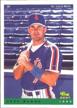 1993 Classic Best St. Lucie Mets #3 Jeff Barry Front
