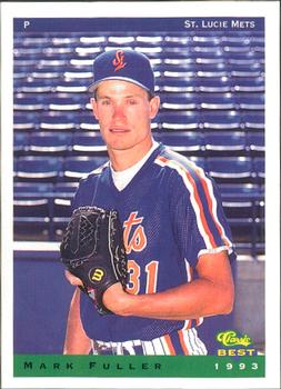 1993 Classic Best St. Lucie Mets #9 Mark Fuller Front