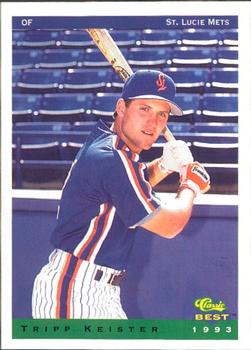1993 Classic Best St. Lucie Mets #14 Tripp Keister Front