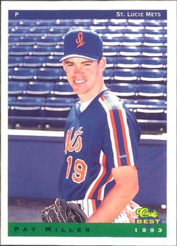 1993 Classic Best St. Lucie Mets #19 Pat Miller Front