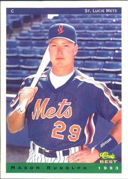 1993 Classic Best St. Lucie Mets #21 Mason Rudolph Front