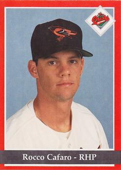 1994 Baltimore Orioles Program Cards #NNO Rocco Cafaro Front