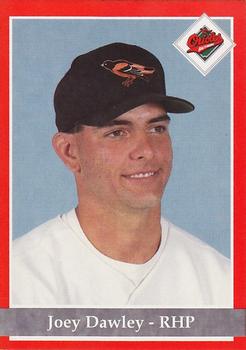 1994 Baltimore Orioles Program Cards #NNO Joey Dawley Front
