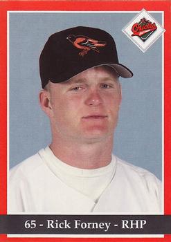 1994 Baltimore Orioles Program Cards #NNO Rick Forney Front
