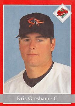 1994 Baltimore Orioles Program Cards #NNO Kris Gresham Front