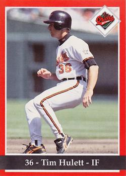 1994 Baltimore Orioles Program Cards #NNO Tim Hulett Front