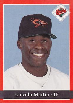 1994 Baltimore Orioles Program Cards #NNO Lincoln Martin Front