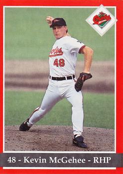 1994 Baltimore Orioles Program Cards #NNO Kevin McGehee Front