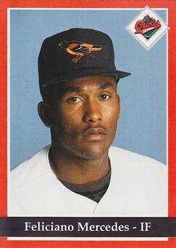 1994 Baltimore Orioles Program Cards #NNO Feliciano Mercedes Front