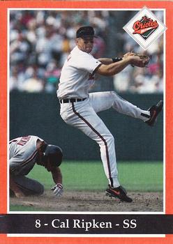 1994 Baltimore Orioles Program Cards #NNO Cal Ripken Jr. Front