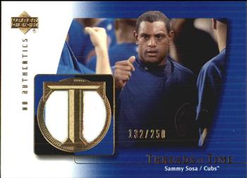 2003 UD Authentics - Threads of Time #TT-SS Sammy Sosa Front