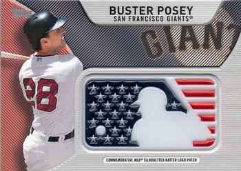 2017 Topps - Independence Day Commemorative MLB Logo Patch #IDML-BP Buster Posey Front