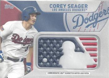 2017 Topps - Independence Day Commemorative MLB Logo Patch #IDML-CS Corey Seager Front