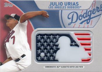 2017 Topps - Independence Day Commemorative MLB Logo Patch #IDML-JU Julio Urias Front